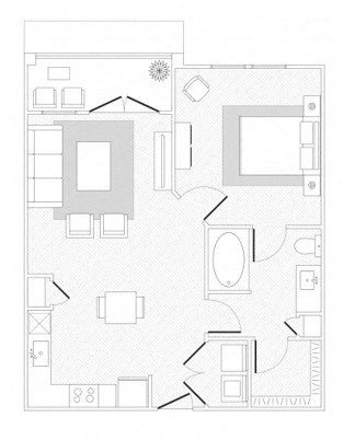 MOK A1 floor plan at Reveal at Onion Creek, Austin, TX, 78747